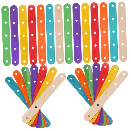 DECORNIJIA 200 Stk. Teiliges Bunte Eisstiele mit Löchern Naturfarbene und Farbige Holzstäbchen Vorgebohrt für Bastelprojekte Schulbedarf und DIY Kunstwerke Leicht und Vielseitig Einsetzbar DECORNIJIA 200 Stk. Teiliges Bunte Eisstiele mit Löchern Naturfarbene und Farbige Holzstäbchen Vorgebohrt für Bastelprojekte Schulbedarf und DIY Kunstwerke Leicht und Vielseitig Einsetzbar von DECORNIJIA