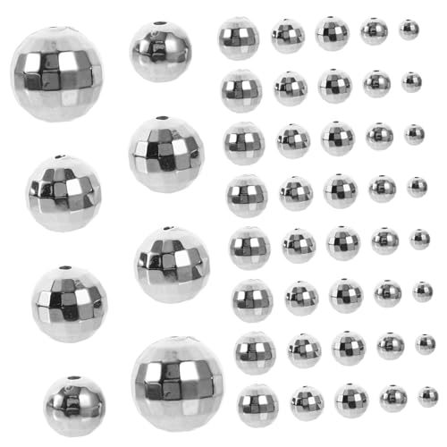 DECORNIJIA 200 Stück Disco Ball Perlen Bunte DIY Schmuckperlen für Armbänder und Ohrringe für Bastelprojekte und Dekoration von DECORNIJIA