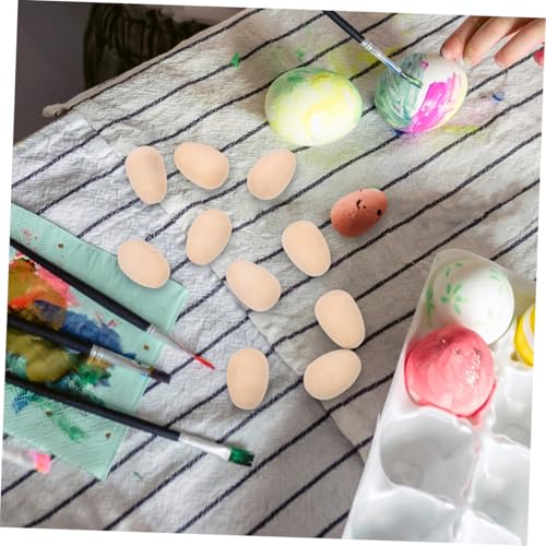 DECORNIJIA 200 Stück Holz Eier DIY Bastel Eier zum Bemalen Glatte Oberfläche Künstliche Dekoeier für Ostern Kreative Holzfiguren für Bastelbedarf und Wohnraumdekoration DECORNIJIA 200 Stück Holz Eier DIY Bastel Eier zum Bemalen Glatte Oberfläche Künstliche Dekoeier für Ostern Kreative Holzfiguren für Bastelbedarf und Wohnraumdekoration von DECORNIJIA