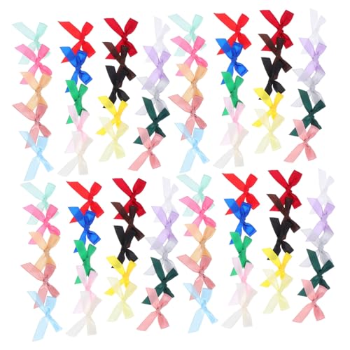 DECORNIJIA 200 Stück Mini Satinband Schleifen Bunte Vorgebundene Schleifen für Basteln DIY Haaraccessoires Geschenkanhänger Kartendekoration Feiertagsdeko DECORNIJIA 200 Stück Mini Satinband Schleifen Bunte Vorgebundene Schleifen für Basteln DIY Haaraccessoires Geschenkanhänger Kartendekoration Feiertagsdeko von DECORNIJIA