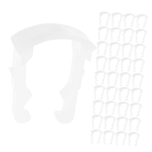 DECORNIJIA 200 Stück Ölrohrschnalle Bremsleitungsschlauch-klemmhalter Befestigungsschelle Mini-schlauchschellen C-klemmen Aus Edelstahl Kfz-werkstattbedarf Bremsleitungsklemme Plastik Weiß von DECORNIJIA