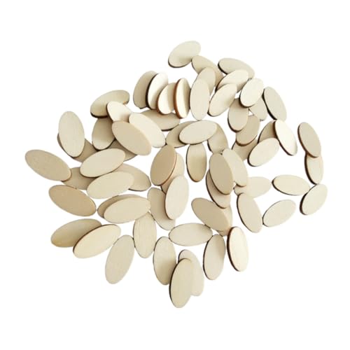 DECORNIJIA 200 Stück Oval Holzscheiben für DIY Bastelprojekte Natürliche Holzornamente Geeignet für Kreative Dekorationen Bastelarbeiten Zubehör für Feste DECORNIJIA 200 Stück Oval Holzscheiben für DIY Bastelprojekte Natürliche Holzornamente Geeignet für Kreative Dekorationen Bastelarbeiten Zubehör für Feste von DECORNIJIA