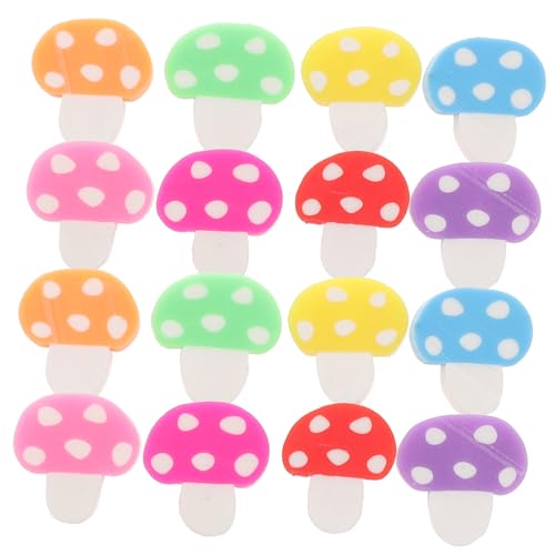 DECORNIJIA 200 Stück Polymer Clay Perlen Pilz Spacer Beads Bunte DIY Schmuckperlen für Armbänder Halsketten Ohrringe Langlebig Weich zum Auffädeln und Basteln von DECORNIJIA