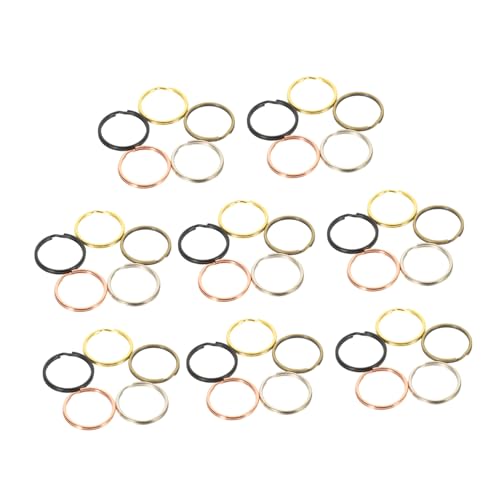 DECORNIJIA 200 Stück Schlüsselringe Retro Stil Metall Schlüsselanhänger Ringe Bunte Farben Farben Robuste Schlüsselringe für Schlüsselbund DIY Basteln Zubehör von DECORNIJIA