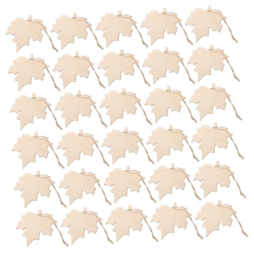 DECORNIJIA 200 Stück Unfertige Ahornblatt-holzstücke zum Basteln Leichte Herbstdekoration Diy-holzanhänger für Zeitliche Wohnraumgestaltung und Bastelprojekte von DECORNIJIA