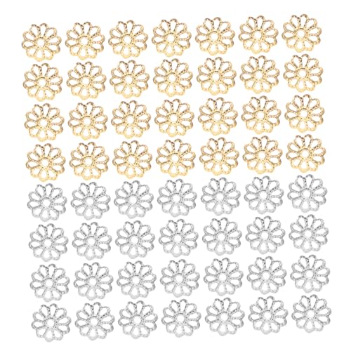 DECORNIJIA 2000 Stück Metallperlenkappen: Blumen-abstandshalter-perlenkappen Zur Schmuckherstellung, Armband, Ohrringe, Schlüsselanhänger, Halskette, Zubehör, 8 Mm von DECORNIJIA