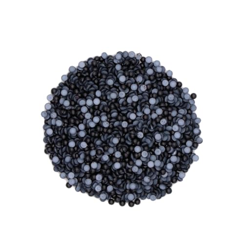 DECORNIJIA 2000 Stück Perldiamantaufklebermaterial Perle selber machen Schwarz von DECORNIJIA