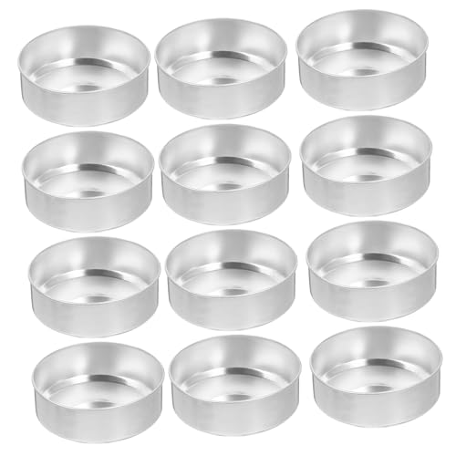 DECORNIJIA 200Stücke Aluminium Teelicht Behälter Leeres Gehäuse für Kerzenherstellung für DIY Duftkerzen Kleine und Kunsthandwerk Silber von DECORNIJIA