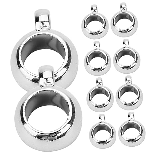DECORNIJIA 200Stücke DIY Kautionsperlen für Schmuckherstellung Große Lochperlen Ccb Spacer Perlen für Armbänder Pflegeleicht von DECORNIJIA