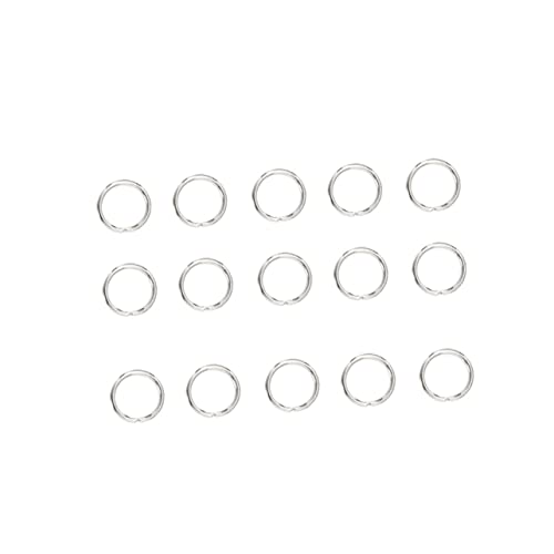 DECORNIJIA 200Stücke Spaltringe für Schlüsselanhänger Schmuck und Bastelprojekte Offener Ring für Schlüsselbund und Taschen Leicht und Langlebig von DECORNIJIA