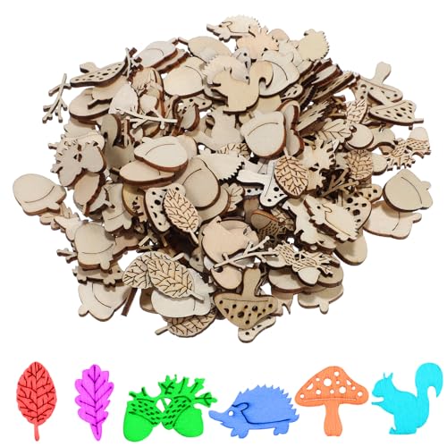 DECORNIJIA 200Stücke Unfertige Holzscheiben für DIY Holzhandwerk Basteln von Tieren und Pflanzen Naturholz Dekoration Glatte Oberfläche für Projekte DECORNIJIA 200Stücke Unfertige Holzscheiben für DIY Holzhandwerk Basteln von Tieren und Pflanzen Naturholz Dekoration Glatte Oberfläche für Projekte von DECORNIJIA
