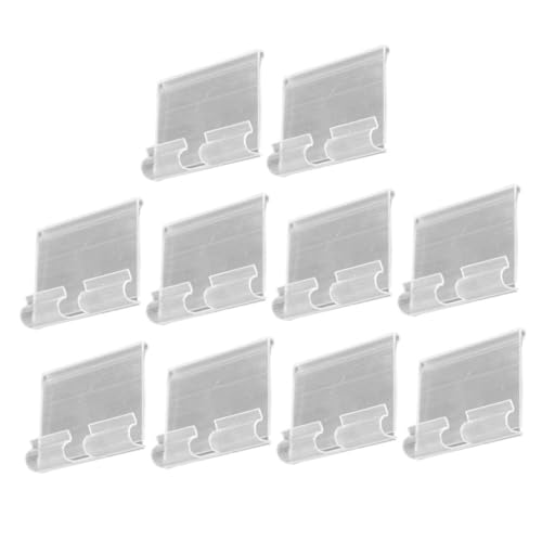 DECORNIJIA 20Stücke Warenschild Displayhalter Transparente Etikettenhalter für Einzelhandel Supermärkte Langlebig Einsetzbar DECORNIJIA 20Stücke Warenschild Displayhalter Transparente Etikettenhalter für Einzelhandel Supermärkte Langlebig Einsetzbar von DECORNIJIA