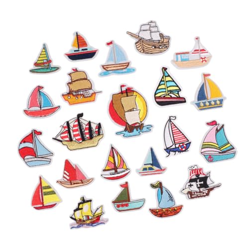 DECORNIJIA 23 Stück Teiliges Sailboat Aufnäher Patch mit Stickerei Selbstklebend Aufbügeln Bunte Cartoon Segelboot Applikationen für Kleidung und Taschen DIY Textil Flicken Zubehör DECORNIJIA 23 Stück Teiliges Sailboat Aufnäher Patch mit Stickerei Selbstklebend Aufbügeln Bunte Cartoon Segelboot Applikationen für Kleidung und Taschen DIY Textil Flicken Zubehör von DECORNIJIA