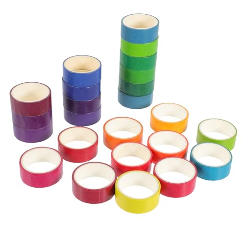 DECORNIJIA 24 Rollen Washi Tapes Farben DIY Klebebänder für Scrapbooking Planer Geschenkdeko Vielseitig Verwendbar Langlebig und Leicht Abreißbar DECORNIJIA 24 Rollen Washi Tapes Farben DIY Klebebänder für Scrapbooking Planer Geschenkdeko Vielseitig Verwendbar Langlebig und Leicht Abreißbar von DECORNIJIA
