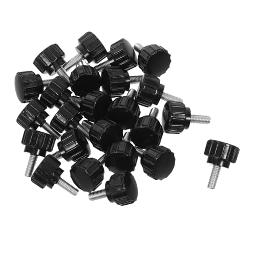 DECORNIJIA 24 Stück Teiliges Carbonstahl Rändelklemmknöpfe Daumenschrauben Schwarz Robuste Gewindeschrauben Handknöpfe für Ersatz Vielseitig Einsetzbar für Schirmständer und Klemmen DECORNIJIA 24 Stück Teiliges Carbonstahl Rändelklemmknöpfe Daumenschrauben Schwarz Robuste Gewindeschrauben Handknöpfe für Ersatz Vielseitig Einsetzbar für Schirmständer und Klemmen von DECORNIJIA