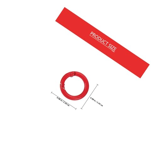 DECORNIJIA 24 Stück Teiliges Mehrfarbiges Metall feder ringe Schlüsselanhänger Karabiner DIY Zubehör für Taschen Ringe Basteln Langlebig und Korrosionsbeständig Zufällige Zufällige Farbe von DECORNIJIA