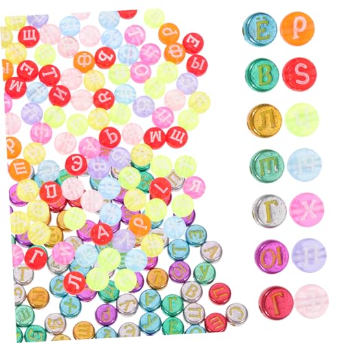 DECORNIJIA 240 Stück Bunte Russische Buchstabenperlen Acryl Großloch Perlen für Armbänder Schmuckherstellung DIY Basteln Zubehör DECORNIJIA 240 Stück Bunte Russische Buchstabenperlen Acryl Großloch Perlen für Armbänder Schmuckherstellung DIY Basteln Zubehör von DECORNIJIA