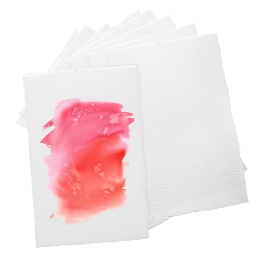 DECORNIJIA 25 Blatt Aquarellpapier Pad Wasserfarbenpapier mit Büttenrand Dickes Malpapier für Zeichnen Skizzieren Postkarten Künstlerbedarf Langlebig und Widerstandsfähig DECORNIJIA 25 Blatt Aquarellpapier Pad Wasserfarbenpapier mit Büttenrand Dickes Malpapier für Zeichnen Skizzieren Postkarten Künstlerbedarf Langlebig und Widerstandsfähig von DECORNIJIA