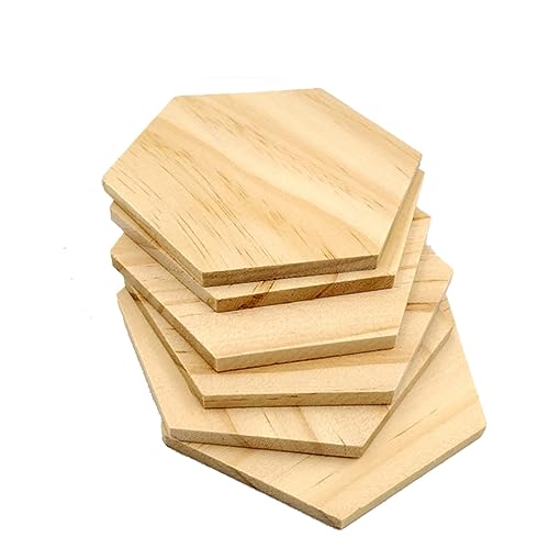 DECORNIJIA 25 Stück Holzscheiben Sechseckige Diy Dekorationsscheiben Naturholz für Hochzeiten Partys Bastelprojekte Handgemalte Namensschilder und Heimdekoration DECORNIJIA 25 Stück Holzscheiben Sechseckige Diy Dekorationsscheiben Naturholz für Hochzeiten Partys Bastelprojekte Handgemalte Namensschilder und Heimdekoration von DECORNIJIA