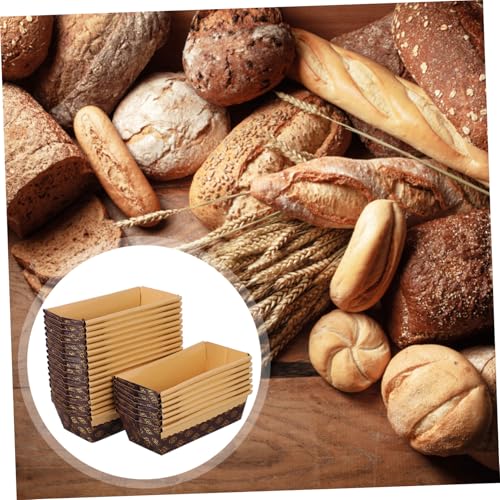 DECORNIJIA 25 Stück Teiliges Rechteckige Toastform aus Hitzebeständigem Antihaftbeschichtetem Material für Ofen Gefrierschrank und Backen von Kuchen Brot und Desserts zu Hause Feiern von DECORNIJIA