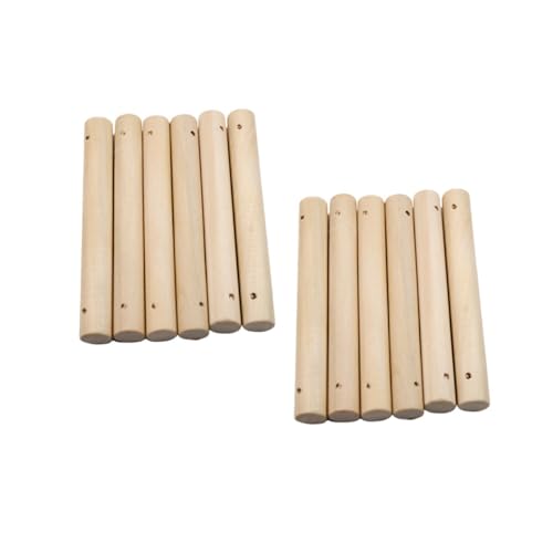 DECORNIJIA 25 Stück Teiliges Solide Runde Holzstäbe mit Loch Robuste Bastelstäbe aus Holz für Haustierleiter DIY Modellbau Holzhandwerk und Heimwerkerprojekte DECORNIJIA 25 Stück Teiliges Solide Runde Holzstäbe mit Loch Robuste Bastelstäbe aus Holz für Haustierleiter DIY Modellbau Holzhandwerk und Heimwerkerprojekte von DECORNIJIA