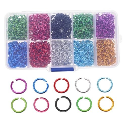 DECORNIJIA 250 Stück Teiliges Bunte Aluminium öffnungsringe Kleine Schmuckringe zum Basteln und Reparieren Vielseitige Verbindungsringe für Armbänder Halsketten und DIY schmuckherstellung DECORNIJIA 250 Stück Teiliges Bunte Aluminium öffnungsringe Kleine Schmuckringe zum Basteln und Reparieren Vielseitige Verbindungsringe für Armbänder Halsketten und DIY schmuckherstellung von DECORNIJIA