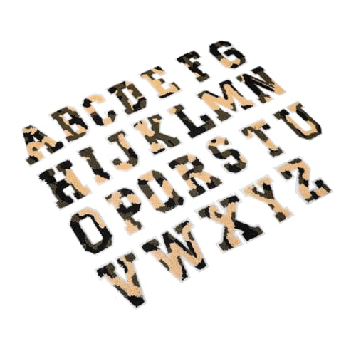 DECORNIJIA 26Stücke Bügelbuchstaben Patches Für Kleidung Eisen Aufnäher Für Taschen Und Kleidung Farbenfrohe Für DIY Projekte von DECORNIJIA
