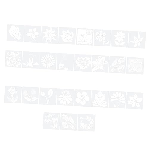 DECORNIJIA 27 Blatt Diy Malvorlagen Schablonen für Wandgestaltung Wiederverwendbare Malschablonen mit Blumenmotiven für Sicher und Geruchlos für Stoffprojekte und Bastelideen DECORNIJIA 27 Blatt Diy Malvorlagen Schablonen für Wandgestaltung Wiederverwendbare Malschablonen mit Blumenmotiven für Sicher und Geruchlos für Stoffprojekte und Bastelideen von DECORNIJIA