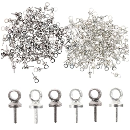 DECORNIJIA 2Sätze Dekorative Augenschrauben Reinem DIY Schmuckzubehör für Armbänder und Ohrringe Langlebig und Sicher für Projekte von DECORNIJIA