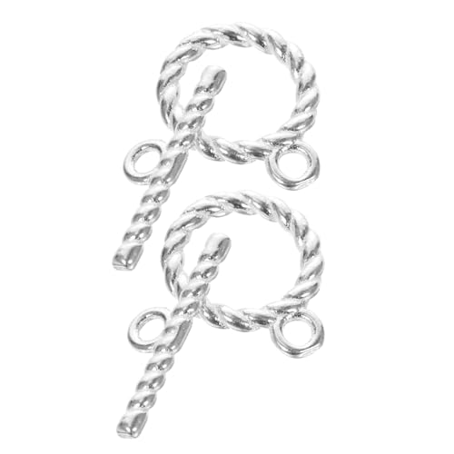 DECORNIJIA 2Sätze Silber Knebelverschlüsse für Armbänder und DIY Schmuckverbindung Langlebig und Glänzend Einfach zu Verwenden für Projekte DECORNIJIA 2Sätze Silber Knebelverschlüsse für Armbänder und DIY Schmuckverbindung Langlebig und Glänzend Einfach zu Verwenden für Projekte von DECORNIJIA