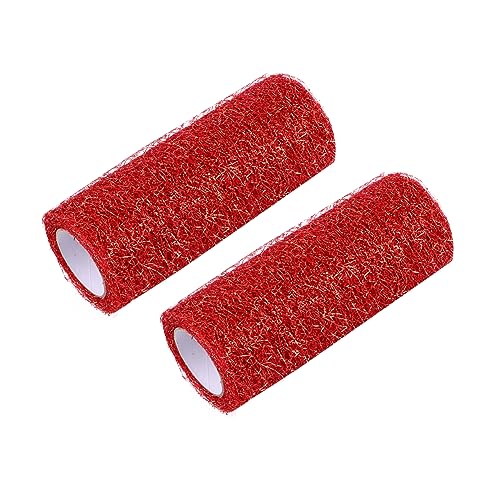 DECORNIJIA 2Stücke Dekorative Tüllbänder für DIY Bastelarbeiten Schimmerndes Netzmaterial für Hochzeiten Partys und Dekorationen DECORNIJIA 2Stücke Dekorative Tüllbänder für DIY Bastelarbeiten Schimmerndes Netzmaterial für Hochzeiten Partys und Dekorationen von DECORNIJIA