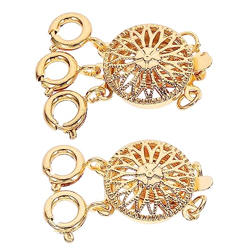 DECORNIJIA 2Stücke Halskette Schnalle Geschichtete Schmuckverschlüsse für DIY Armbänder und Installieren und Elegantem Design von DECORNIJIA