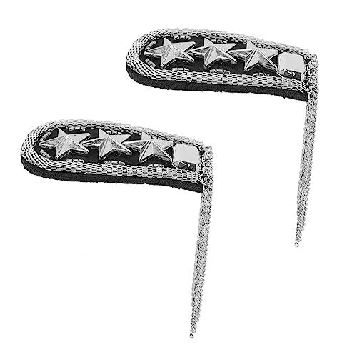 DECORNIJIA 2Stücke Quasten Kette Schulterabzeichen DIY Schulterepauletten für Einzigartiger Schulterschmuck für Anzüge Schicke und Auffällige Mode Accessoires von DECORNIJIA