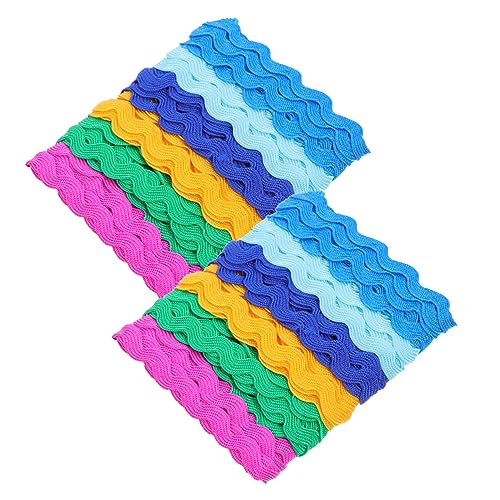 DECORNIJIA 2Stücke Wellenrand Dekorationsband Farbige Satinbänder für Kleidung DIY Bastelarbeiten Geschenkverpackungen und Vorhänge Flexibles Nähband für Projekte DECORNIJIA 2Stücke Wellenrand Dekorationsband Farbige Satinbänder für Kleidung DIY Bastelarbeiten Geschenkverpackungen und Vorhänge Flexibles Nähband für Projekte von DECORNIJIA