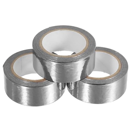 DECORNIJIA 3 Rollen Washi Tape Dekoratives Klebeband Einfarbigem Gold und Silber für Scrapbooking DIY Projekte und Journaling Leicht Abreißbar und Wiederverwendbar von DECORNIJIA