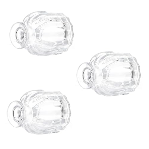 DECORNIJIA 3 Stück Glas Diffuser Flaschen Leer Nachfüllbar Aromatherapie Behälter Transparent für Ätherische Öle Duftöl Raumluftverbesserung Schlafzimmer Badezimmer DECORNIJIA 3 Stück Glas Diffuser Flaschen Leer Nachfüllbar Aromatherapie Behälter Transparent für Ätherische Öle Duftöl Raumluftverbesserung Schlafzimmer Badezimmer von DECORNIJIA