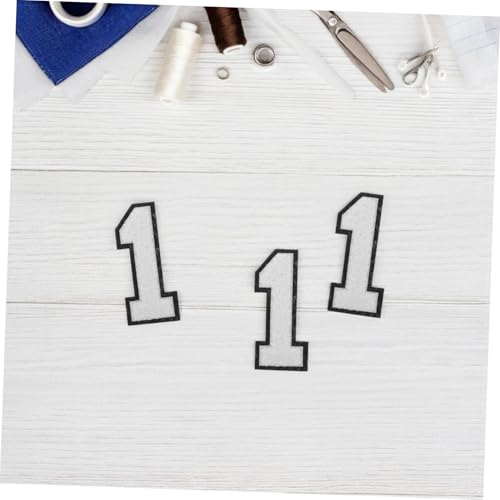 DECORNIJIA 3 Stück Große Weiße Chenille Zahlen Aufnäher zum Aufbügeln Bestickte Polyester Patches Weiche Handtuch Stickerei für Kleidung Hüte Rucksäcke Vielseitig für Diy und Reparatur DECORNIJIA 3 Stück Große Weiße Chenille Zahlen Aufnäher zum Aufbügeln Bestickte Polyester Patches Weiche Handtuch Stickerei für Kleidung Hüte Rucksäcke Vielseitig für Diy und Reparatur von DECORNIJIA