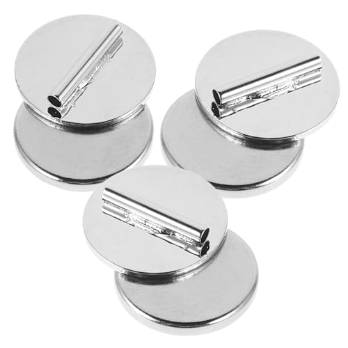 DECORNIJIA 3 Stück Magnetische Broschen Verschlüsse Mini Metall Broschenhalter für Kleidungsaccessoires Vielseitig Verwendbar Leichte Kompakte Pins von DECORNIJIA