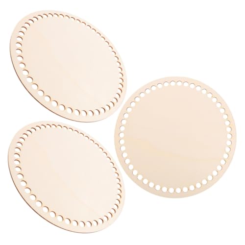 DECORNIJIA 3 Stück Runder Holzkorbboden mit Vorgebohrten Löchern Stabile Häkel und Strickbasis Natürlichem Holz DIY Bastelset für Anfänger Kompakte für Unterwegs DECORNIJIA 3 Stück Runder Holzkorbboden mit Vorgebohrten Löchern Stabile Häkel und Strickbasis Natürlichem Holz DIY Bastelset für Anfänger Kompakte für Unterwegs von DECORNIJIA
