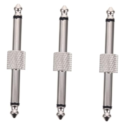 DECORNIJIA 3 Stück Teiliges Effektpedal adapter Audio kupplung Kompakt Platzsparend mit Starkem Antistörschutz für Gitarren Effektpedale Langlebig Einfache Installation von DECORNIJIA