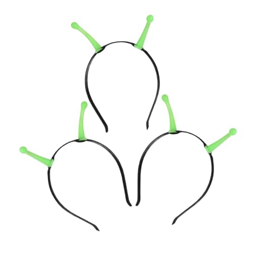 DECORNIJIA 3 Stück Teiliges Leuchtende Stirnbänder mit Flexiblen Antennen Elastischer Sitz Fluoreszierendes Halloween-party-accessoire für Erwachsene für Karneval Cosplay und von DECORNIJIA