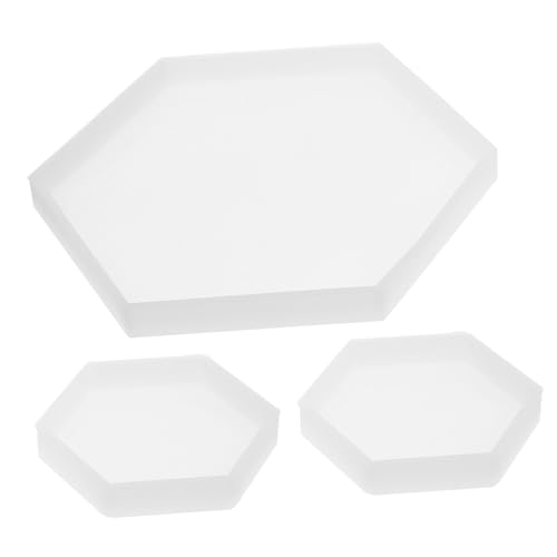 DECORNIJIA 3 Stück Teiliges Silikon Hexagon Gießform Flexible Langlebige DIY Epoxidharz Schmuckform Hohe Wiederverwendbar Großer und Kleine Sechseckige Formen für Kreative Bastelprojekte DECORNIJIA 3 Stück Teiliges Silikon Hexagon Gießform Flexible Langlebige DIY Epoxidharz Schmuckform Hohe Wiederverwendbar Großer und Kleine Sechseckige Formen für Kreative Bastelprojekte von DECORNIJIA
