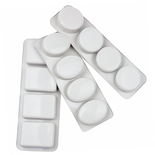 DECORNIJIA 3 Stück Teiliges Silikon Seifenformen Handgefertigte Formen für Diy Seifenherstellung Runde Quadratische und Ovale Designs Leicht Entformbar Hautfreundlich Farblich DECORNIJIA 3 Stück Teiliges Silikon Seifenformen Handgefertigte Formen für Diy Seifenherstellung Runde Quadratische und Ovale Designs Leicht Entformbar Hautfreundlich Farblich von DECORNIJIA