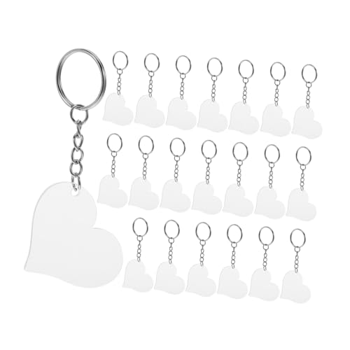 DECORNIJIA 30 Stück Teiliges DIY Schlüsselanhänger Herzform Acryl Anhänger Blanko für Basteln Personalisierte Schlüsselanhänger Anhänger zum Selbstgestalten Geschenkidee für Bekannte und DECORNIJIA 30 Stück Teiliges DIY Schlüsselanhänger Herzform Acryl Anhänger Blanko für Basteln Personalisierte Schlüsselanhänger Anhänger zum Selbstgestalten Geschenkidee für Bekannte und von DECORNIJIA