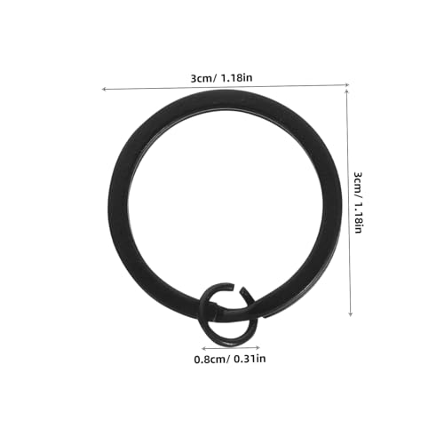 DECORNIJIA 30 Stück Teiliges Flaches Metall-schlüsselring Spritzlackierter Oberfläche Split Key Circle für DIY Schmuck Vielseitig Einsetzbar für Zuhause Auto Büro Faderesistent und Kratzfest DECORNIJIA 30 Stück Teiliges Flaches Metall-schlüsselring Spritzlackierter Oberfläche Split Key Circle für DIY Schmuck Vielseitig Einsetzbar für Zuhause Auto Büro Faderesistent und Kratzfest von DECORNIJIA