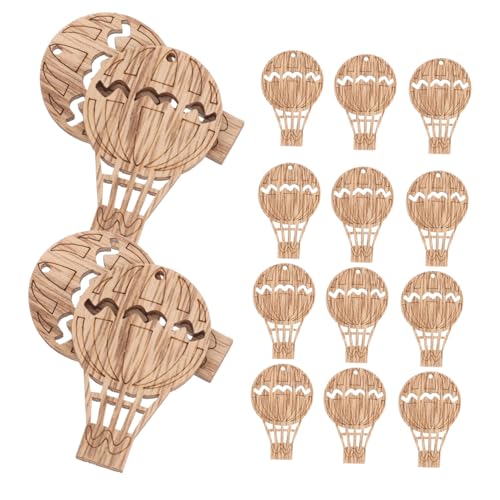 DECORNIJIA 30 Stück Teiliges Heißluftballon Holzstück Glatte Oberfläche Leichte Holzverzierungen zum Basteln DIY Holzornamente für Party und Weihnachtsdekoration Vielseitig für Wand und DECORNIJIA 30 Stück Teiliges Heißluftballon Holzstück Glatte Oberfläche Leichte Holzverzierungen zum Basteln DIY Holzornamente für Party und Weihnachtsdekoration Vielseitig für Wand und von DECORNIJIA