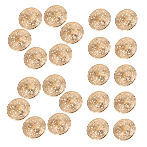 DECORNIJIA 30 Stück Teiliges Hohle Metallknöpfe in Hellgold Modische Zierknöpfe für DIY Kleidung Jacken und Mäntel Langlebige Rostfreie Nähknöpfe für Handwerk und Bekleidung von DECORNIJIA