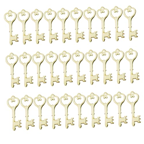 DECORNIJIA 30 Stück Teiliges Holzschlüssel Anhänger für DIY Bastelarbeiten Glatte Oberfläche Langlebig Vielseitig als Partydeko Spielmaterial und Gestalterisches Malprojekt für Erwachsene DECORNIJIA 30 Stück Teiliges Holzschlüssel Anhänger für DIY Bastelarbeiten Glatte Oberfläche Langlebig Vielseitig als Partydeko Spielmaterial und Gestalterisches Malprojekt für Erwachsene von DECORNIJIA