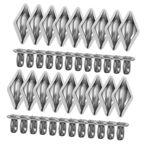 DECORNIJIA 30 Stück Teiliges Silberfarbener Alloy Rivets für DIY Kleidung Taschen Zubehör Hochwertige Metallnieten für Leder Boxen Modische Bastelverzierung von DECORNIJIA