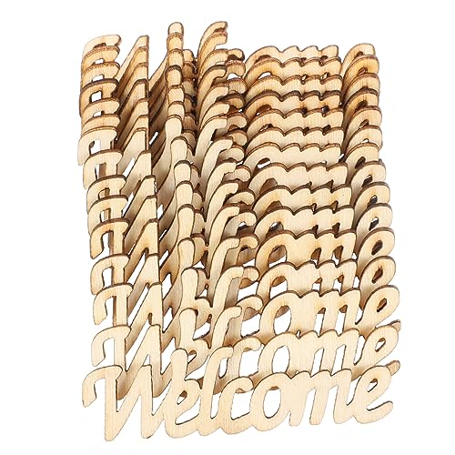 DECORNIJIA 30 Stück Teiliges Unbemalte Holzbuchstaben Welcome zum Bemalen DIY Holzscheiben für Hochzeit Tischdeko Gastgeschenke Willkommensschild Kreative Bastelideen Vielseitig Einsetzbar DECORNIJIA 30 Stück Teiliges Unbemalte Holzbuchstaben Welcome zum Bemalen DIY Holzscheiben für Hochzeit Tischdeko Gastgeschenke Willkommensschild Kreative Bastelideen Vielseitig Einsetzbar von DECORNIJIA
